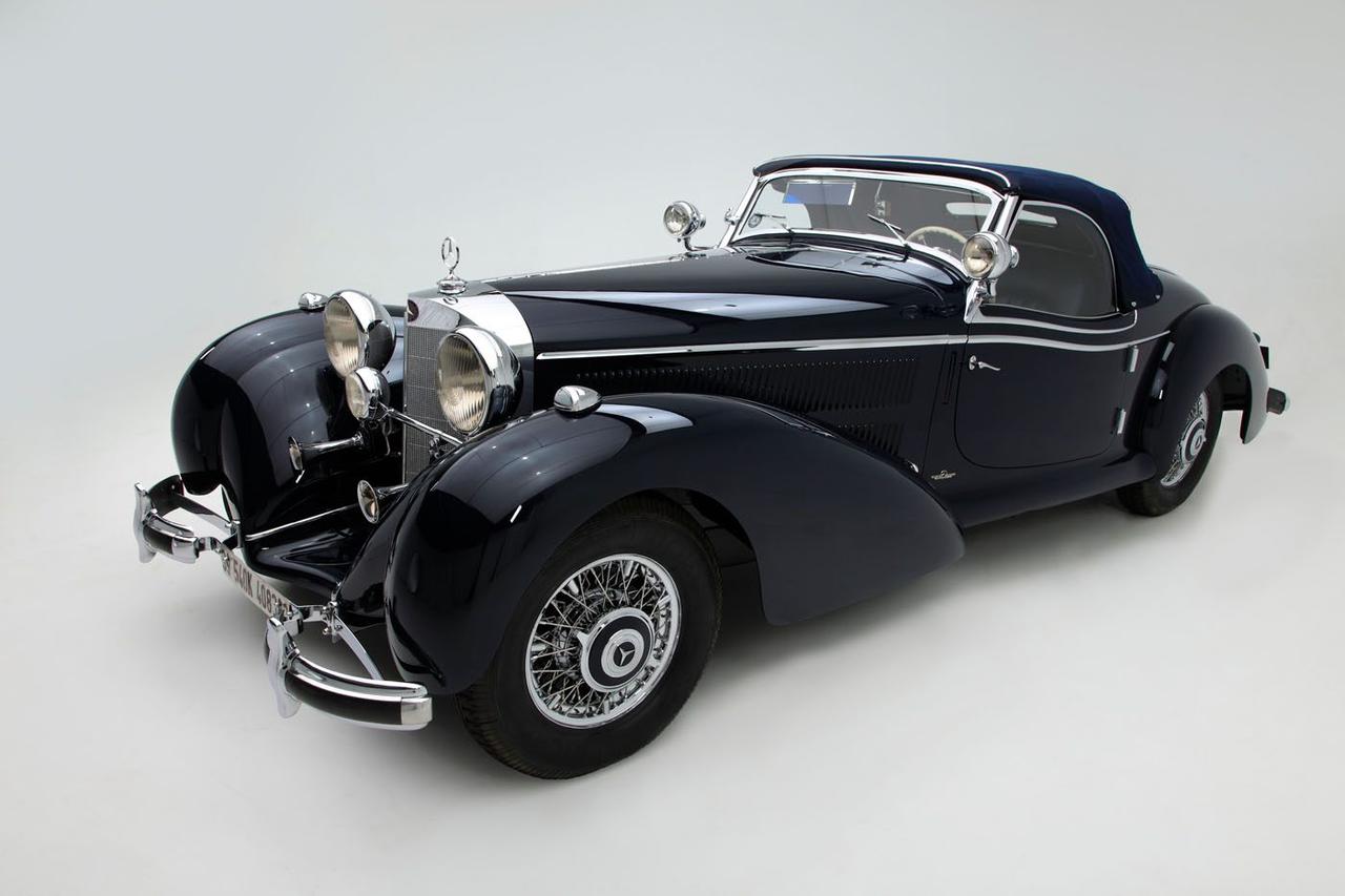 《美国队长》中红骷髅的座驾就是基于它改装的#奔驰##老爷车#06-10