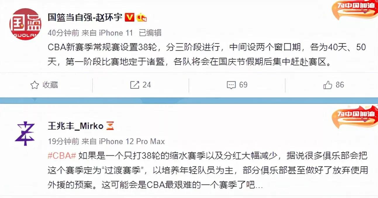 cba为什么要缩短赛程(新赛季CBA常规赛缩减后会给联盟、俱乐部以及球员带来哪些影响？)