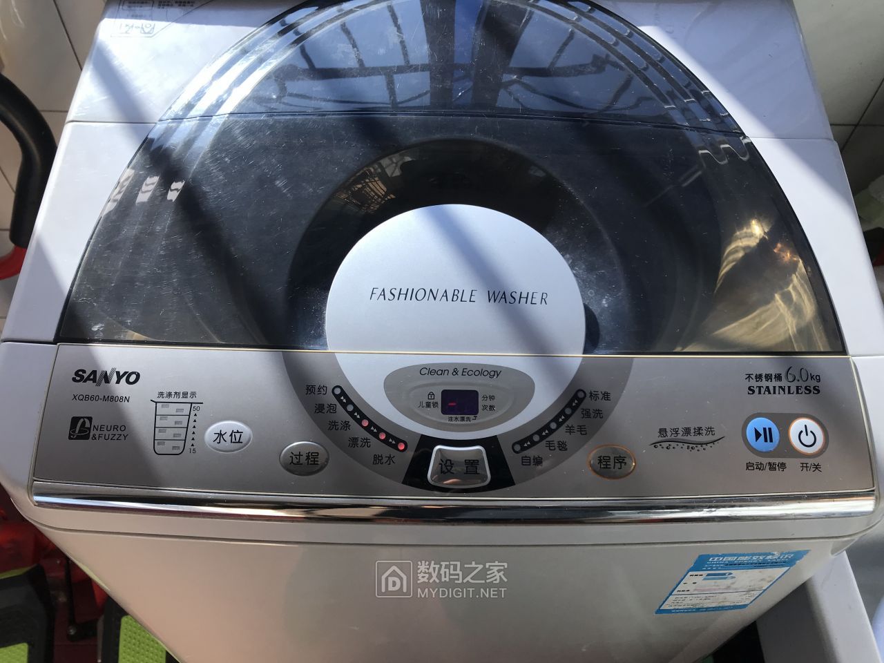 老师傅拆修三洋全自动洗衣机xqb60-m808n故障检测开机指示灯闪烁