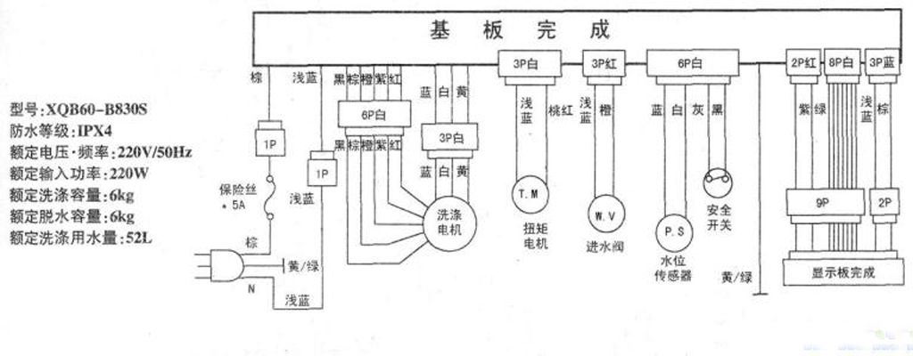 老师傅拆修三洋全自动洗衣机XQB60-M808N故障检测开机指示灯闪烁