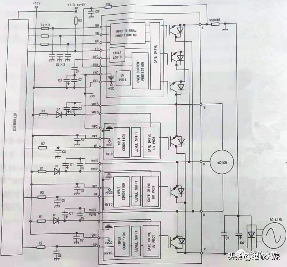 海信交流变频柜机压机驱动模块工作原理介绍