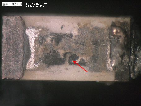 電阻失效分析之阻值變大導致不良