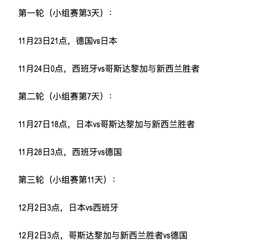 今天20日世界杯比赛时间(2022世界杯最新赛程：揭幕战荷兰vs塞内加尔，死亡之组成焦点)