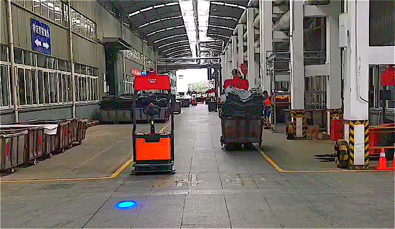 案例 | 多车协同运作，科钛机器人助力纺织行业工厂物流转型升级