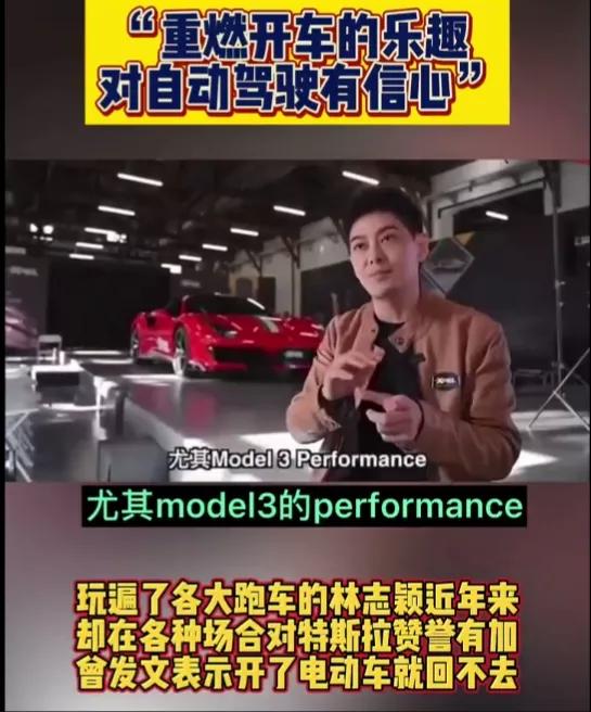 林志颖曾经说过很喜欢特斯拉，主要原因就是操控性