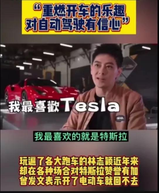 林志颖曾经说过很喜欢特斯拉，主要原因就是操控性